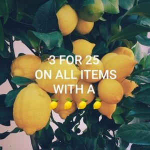 3 for 25$🍋!!!
